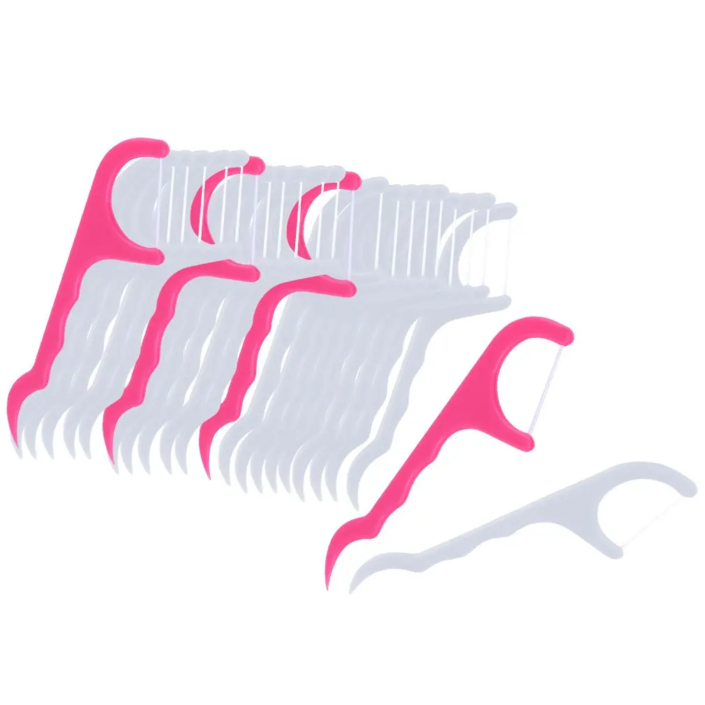 

25pcs Dental Floss Flosser Picks Toothpicks Teeth Stick Tooth Cleaning Interdental Brush Dental Floss Pick Oral Hygiene Care