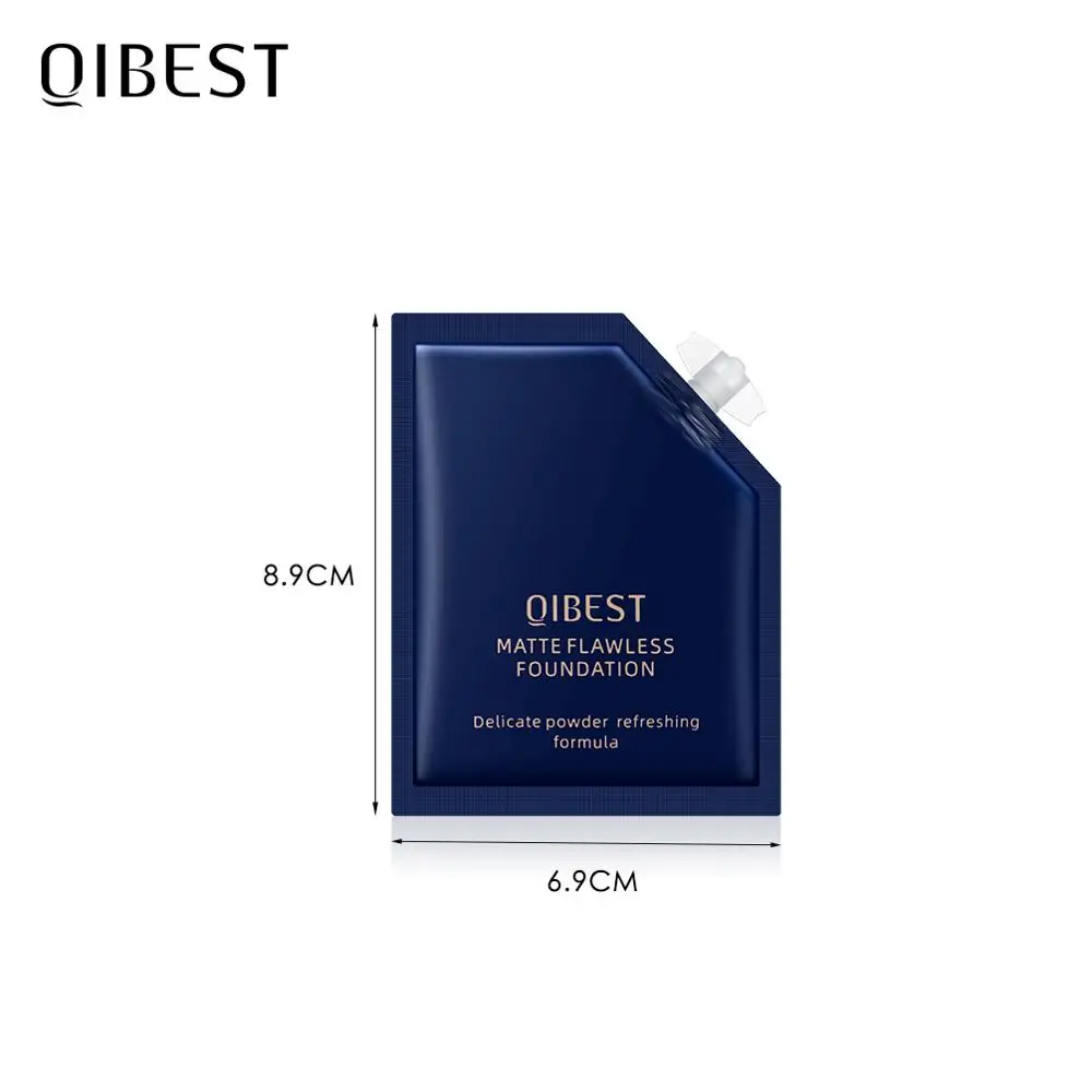 Основа для макияжа QIBEST Матовая жидкая основа полное покрытие водонепроницаемая