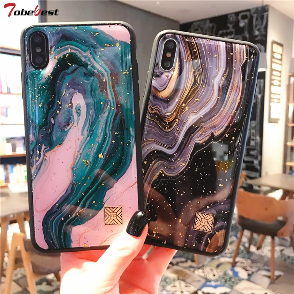 Лак искусство гранит мрамор мягкий IMD; гладкий Чехол для телефона для iphone 11 11Pro Max милый Сияющий Чехол звездное небо для iphone XS Max XR X 6 6S 7 8 Plus