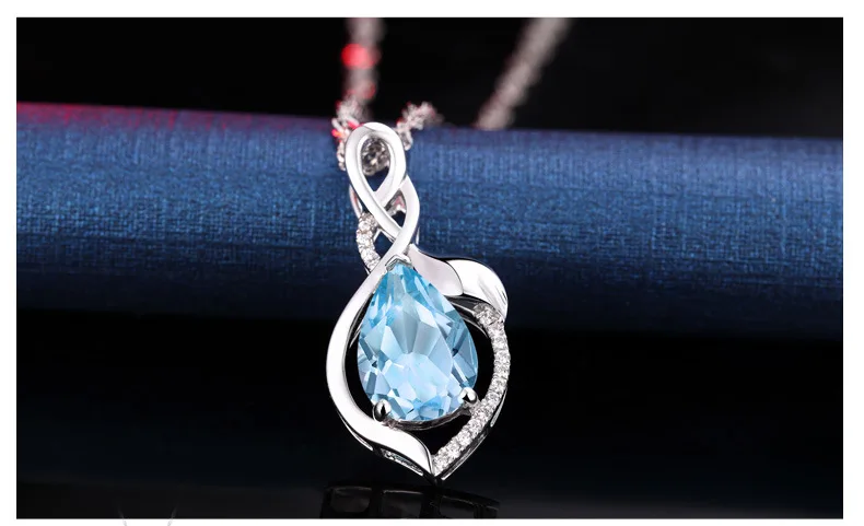 Кулон в виде капли воды из серебра 925 пробы | Украшения и аксессуары