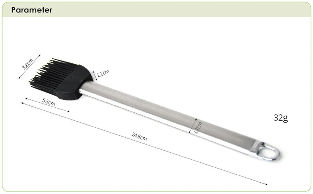 

Novel Basting Brushes Silicone Brush Kitchen BBQ Accessories Oil Brush BBQ Tools Patisserie Grill accessories brush appliances