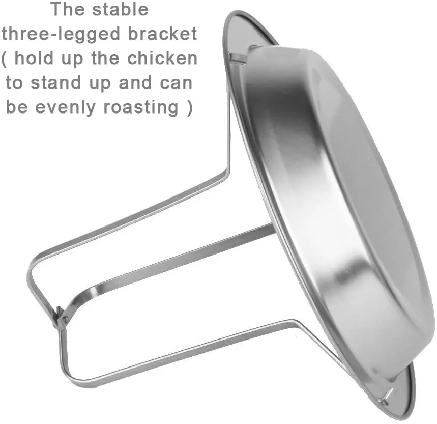 Складной вертикальный держатель для Жаровня из нержавеющей стали с капельной