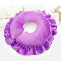 facial massage sleeping pillow for beauty salon massage tool beauty spa bed with hole pillow purple