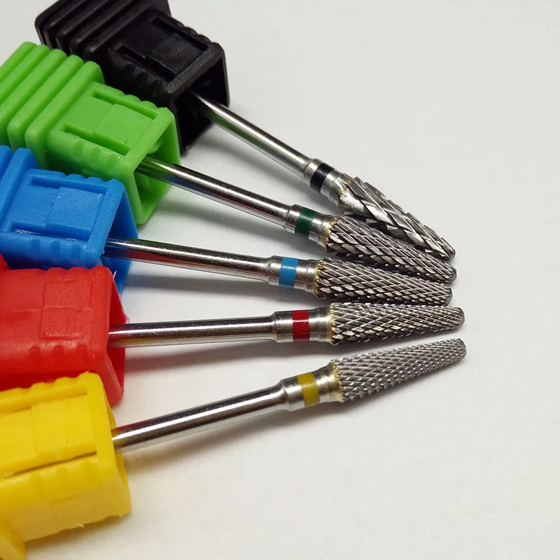 KIMAXCOLA carbide nail drill bit electric nail file drill bit coarse carbide drill 3/32'' electric nail drill  602801