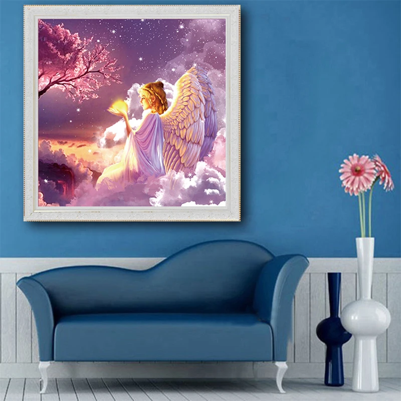 5D DIY алмазная живопись вишня Cherub молящийся Ангел вышивка крестиком Стразы