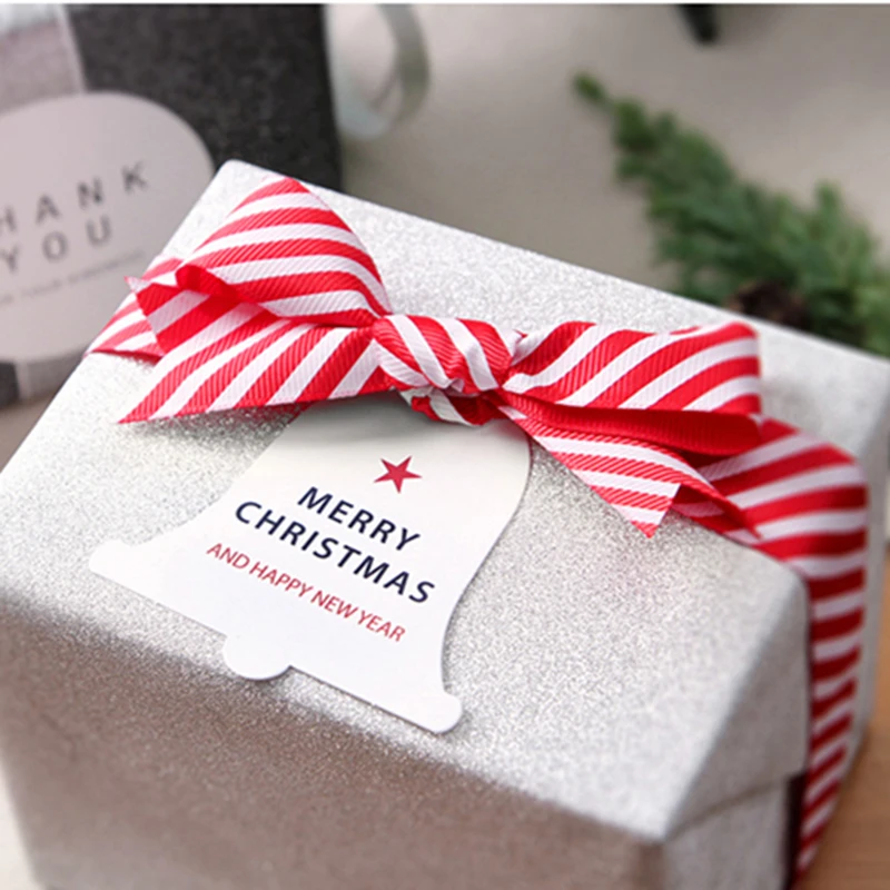 Рождественские бумажные бирки крафт ярлыки для поделок скрапбукинга