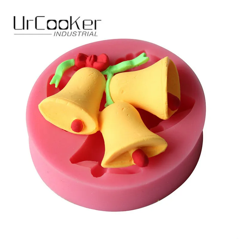 2 шт. DIY рождественские колокольчики Торт Конфеты Плесень Пластиковая форма | Дом