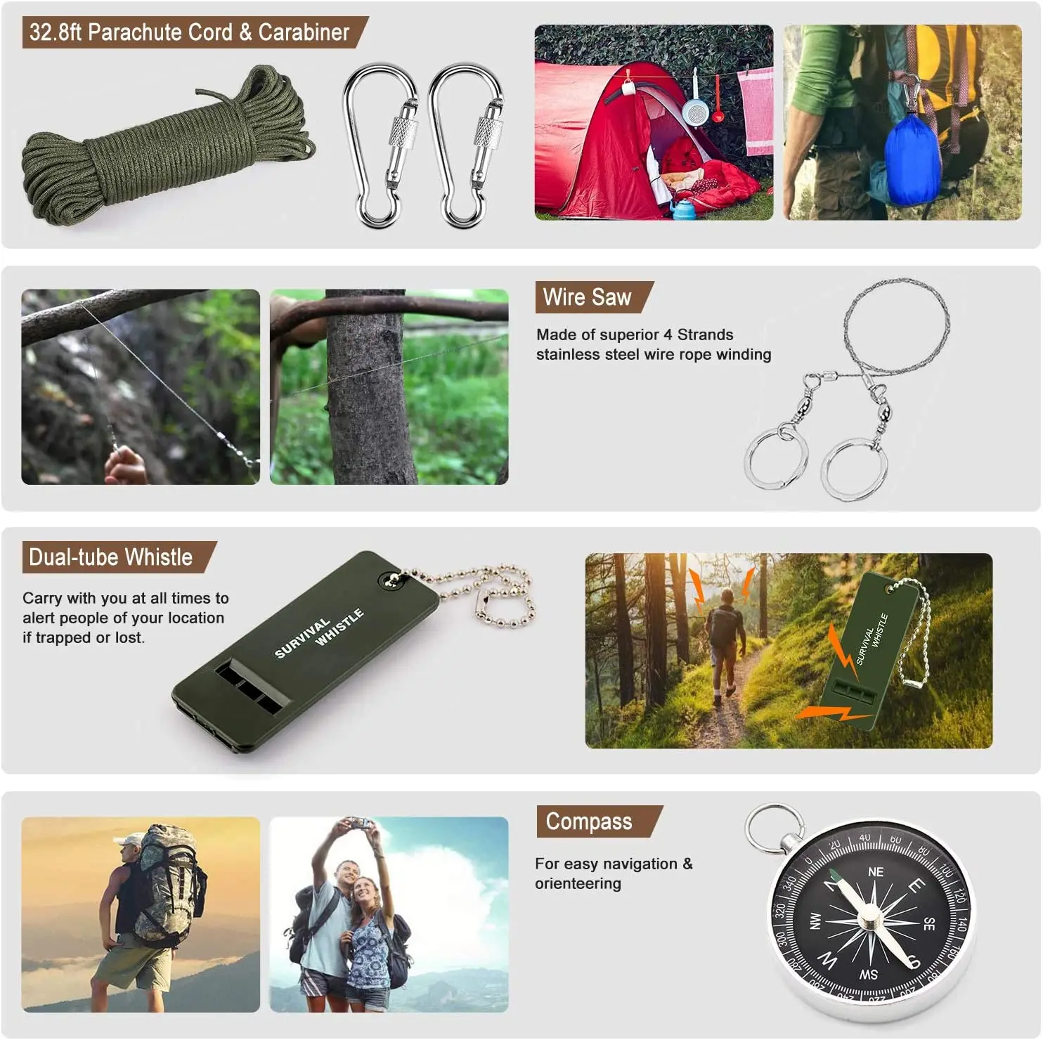 Survival Gear Equipment 100 Pcs First Aid Kit Molle System Compatible Outdoor Emergency Medical Trauma Bag | Спорт и развлечения