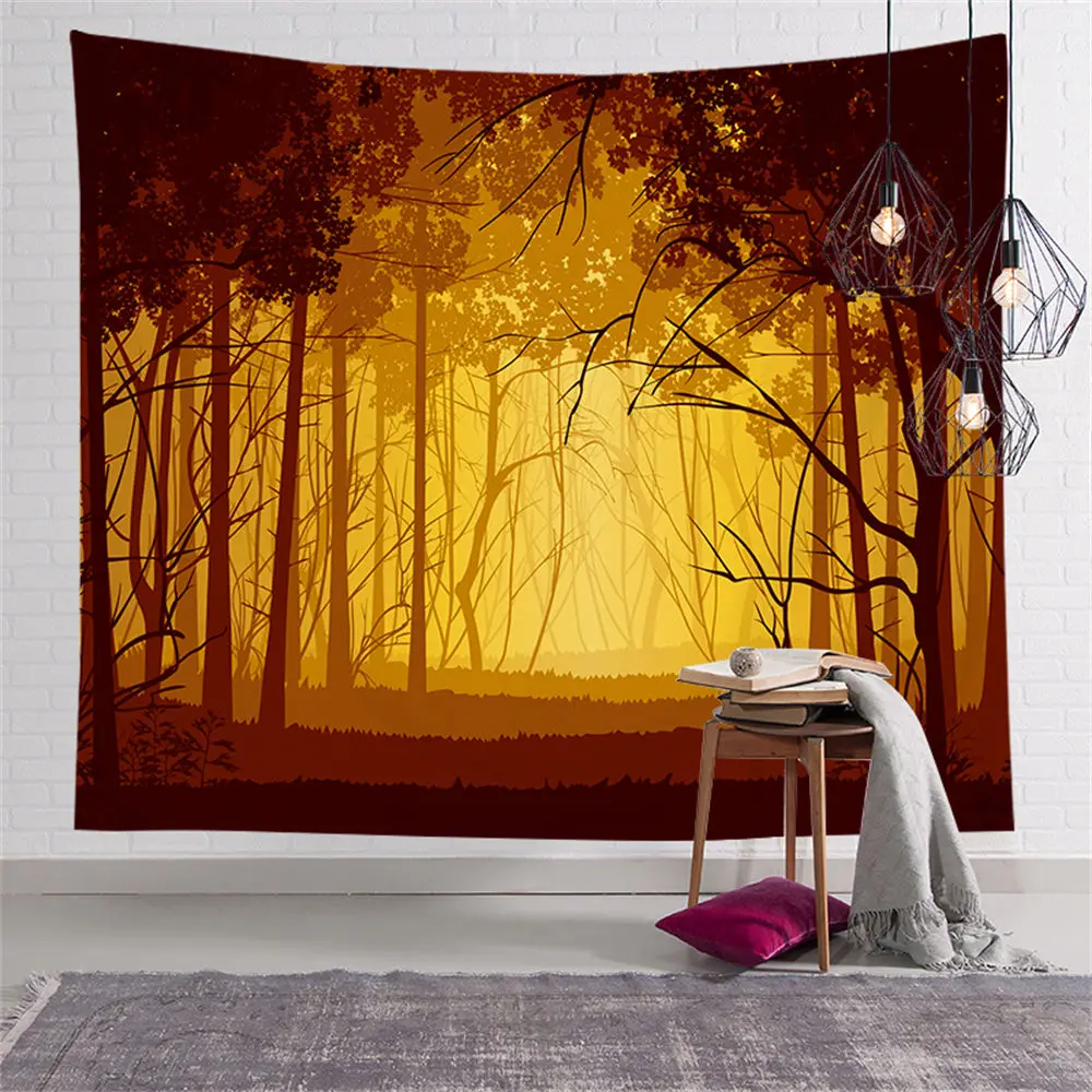 

Custom Sofa Day Dolphin Sunset Tapestry Hippie Tapestries Wall Art Decor Hanging Fabric Living Ceiling Room CGT005