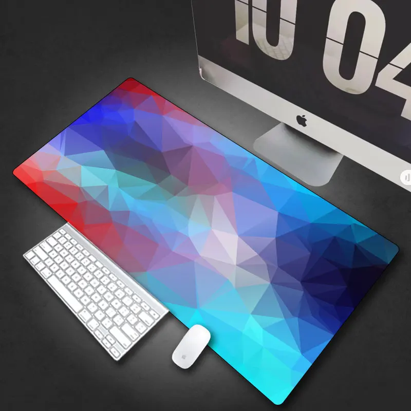 Creative personality mouse pad gaming customizable geometric pattern desktop gasket washable 3D rubber | Компьютеры и офис