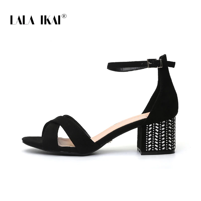 LALA IKAI/Новые летние женские босоножки на платформе Босоножки высоком каблуке с