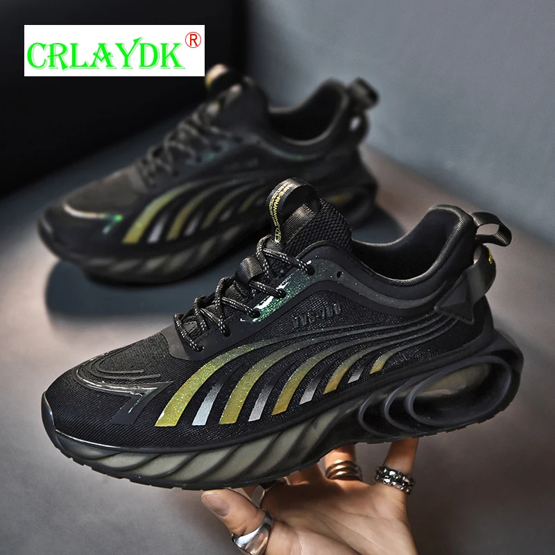 

Кроссовки CRLAYDK мужские светящиеся, модная уличная спортивная обувь для ходьбы, бега, тренировок, дышащие, для фитнеса и тенниса