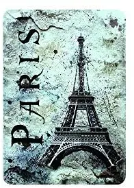 

Metal Signs Paris Sign Building Signs Metal for Crafts 8" x 12"