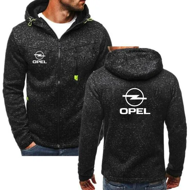

NEW opel Brand Cars Logo Print Hoodie Streetwear Hip Hop Zipper Fashion Mc Jacket Mens Autumn Sweatshirts Sleeve Outerwea