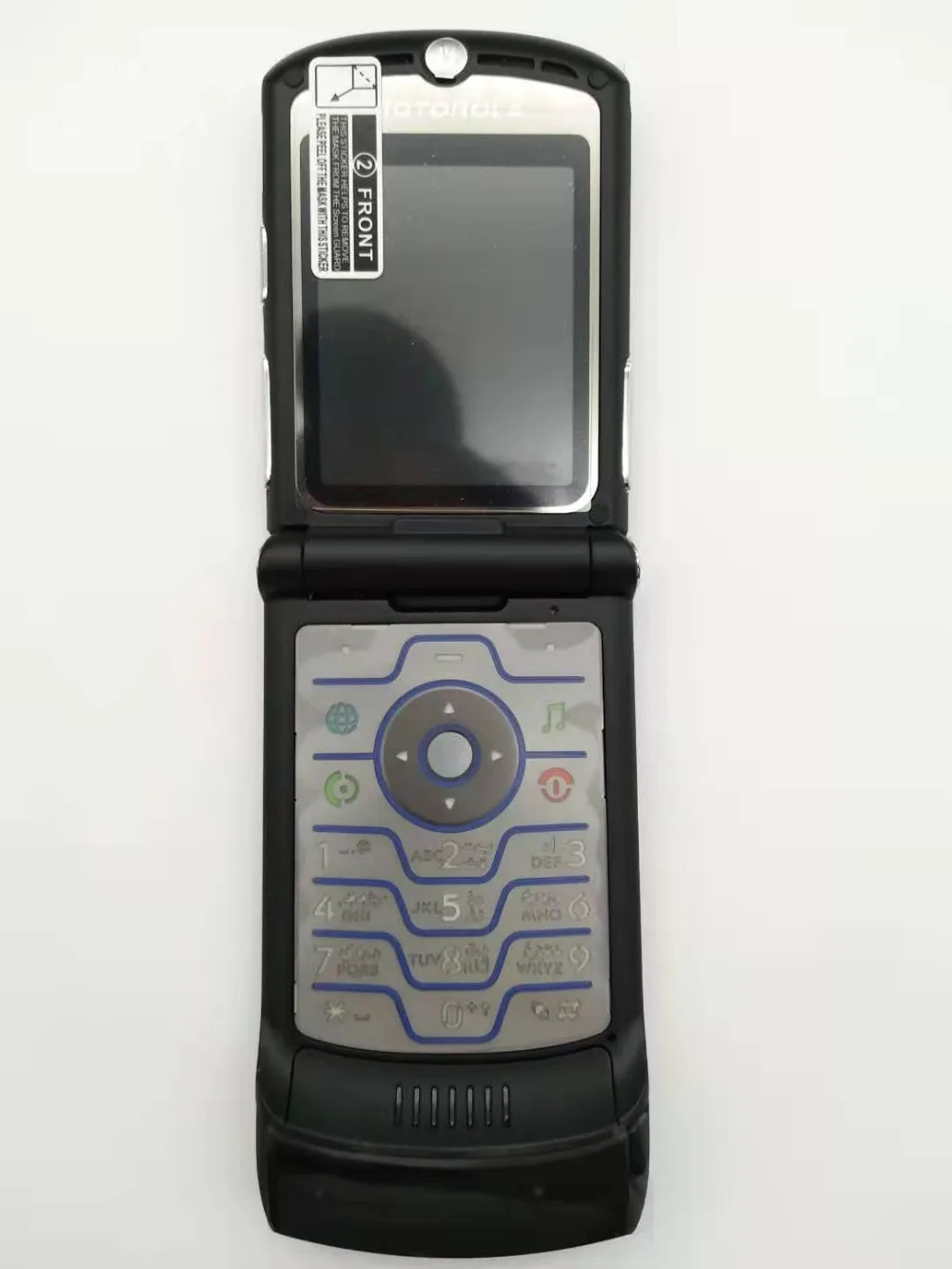 Щепка Цвет~ Всемирная версия флип диапазона квада GSM Motorola DROID Razr V3 мобильного телефона один год гарантии