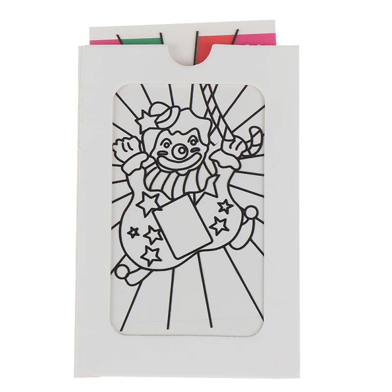 Мини размер меняющийся клоун цвет карты Волшебные трюки игрушки для детей