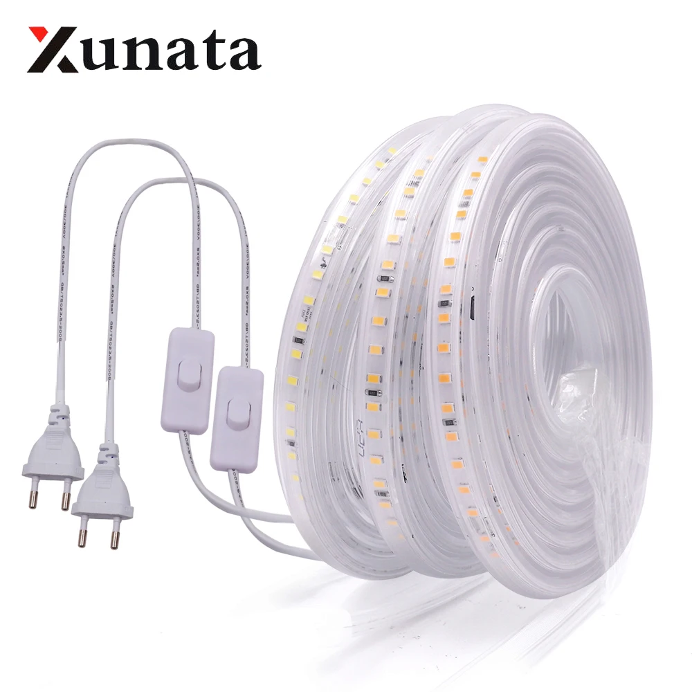 

Светодиодная лента XUNATA 20 см IP67 белая 220В