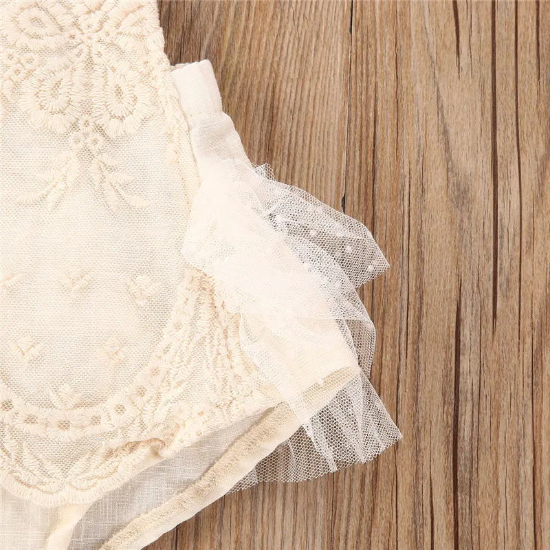 Lace Crochet Newborn Romper Infant Photography Props Baby Girl Sleeveless Lace Sleeveless Halter Romper Newborn Clothes Gifts images - 6