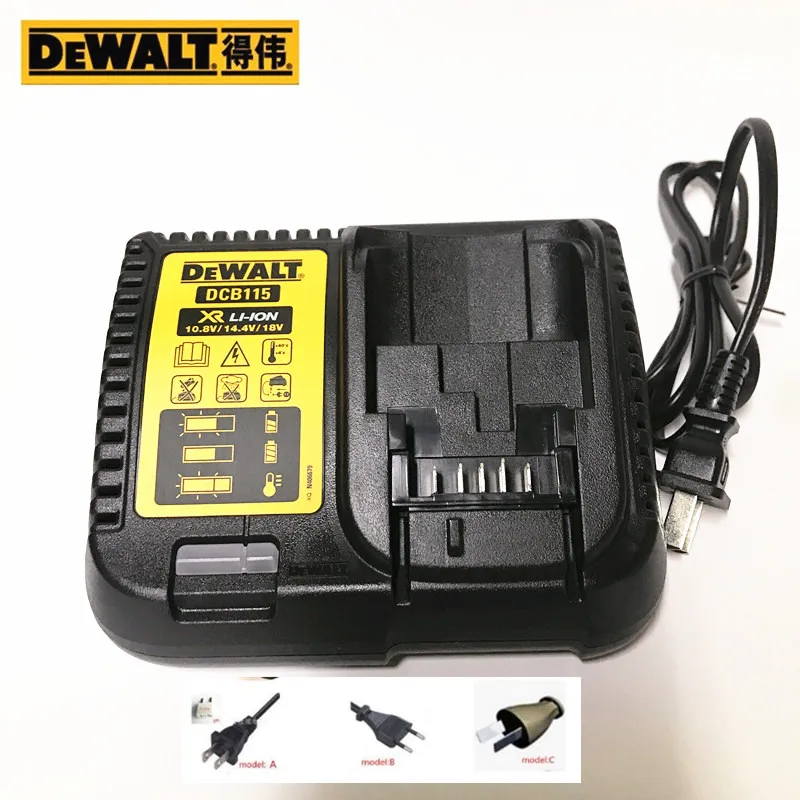 Charger DCB115 for DEWALT  Replaces Both DCB101 & DCB100  DCF895 DCF889 DCF885 DCF880 DCF835 DCF830 DCF620