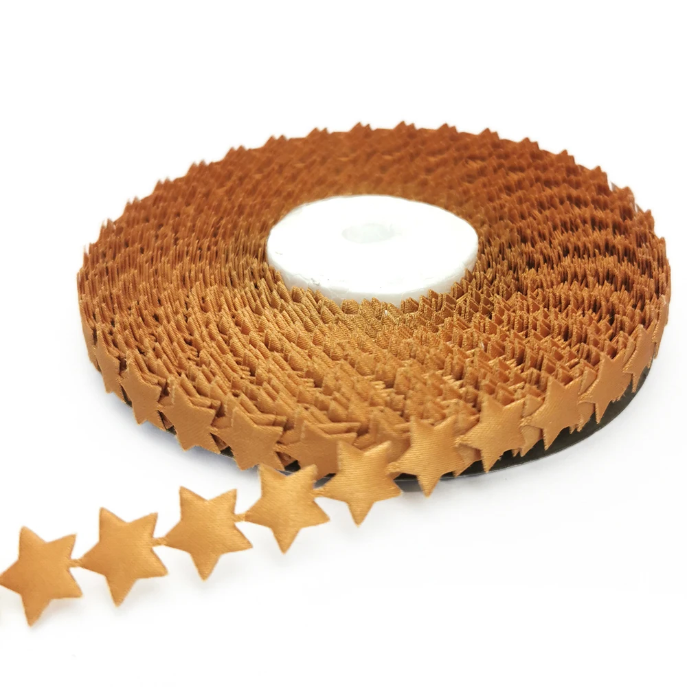 Лента со звездами и тиснением 5 ярдов кружевная ткань для шитья Подарочная