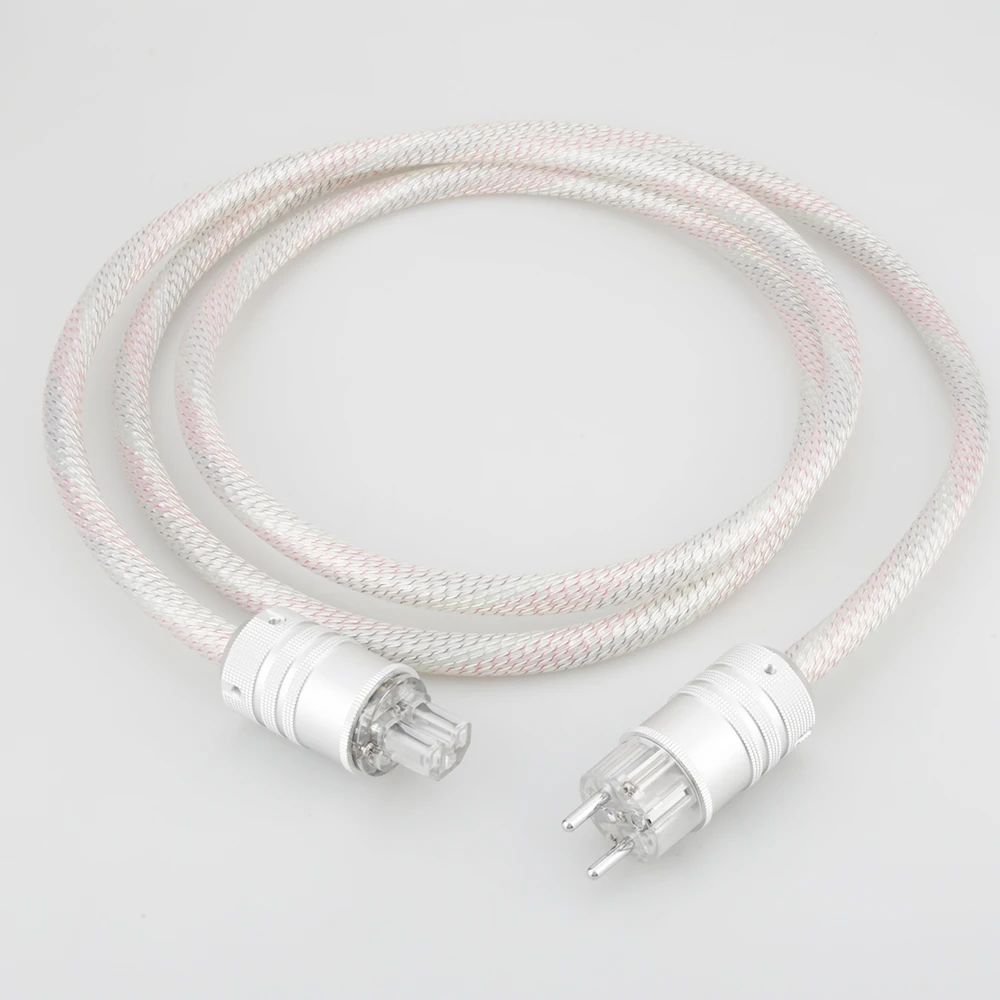Высококачественная линия электропитания Valhalla кабель питания Hi-Fi Кабель 7N OFC шнур