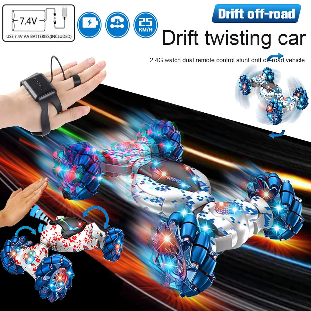 Xmas Stunt RC автомобиль жесты чувствительный скручивающийся дрейф Вождение игрушка