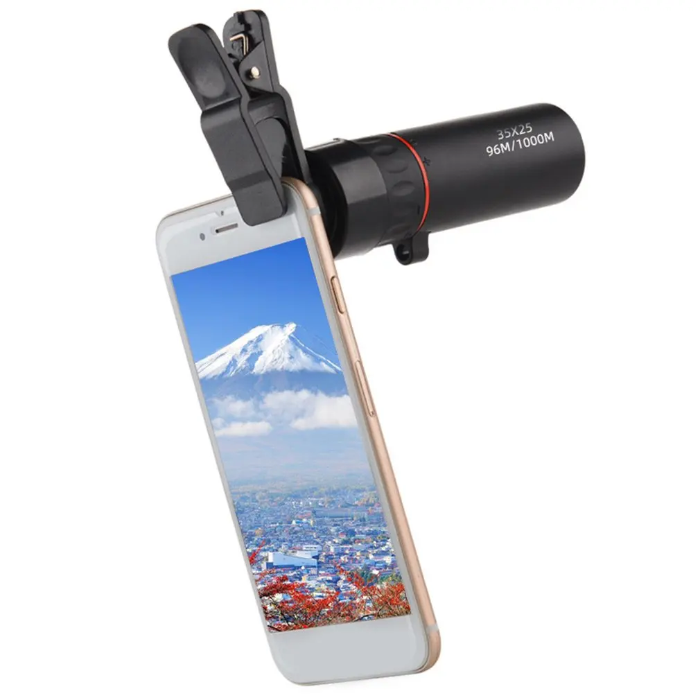 

Telescope Monocular Pocket HD Telescope 10x Telescopic Lens With Clip Focusing Handwheel Wide Field Of View Viewing Comfort
