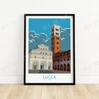 Лакка  Итальянский постер для путешествий  Настенное искусство  Постер для путешествий  Художественная печать  Идея для подарка