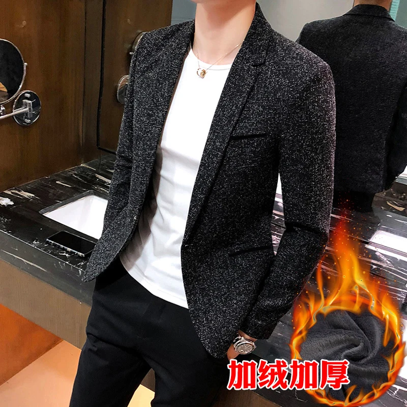 Мужской классический пиджак серый приталенный модель JJ60XX | Мужская одежда