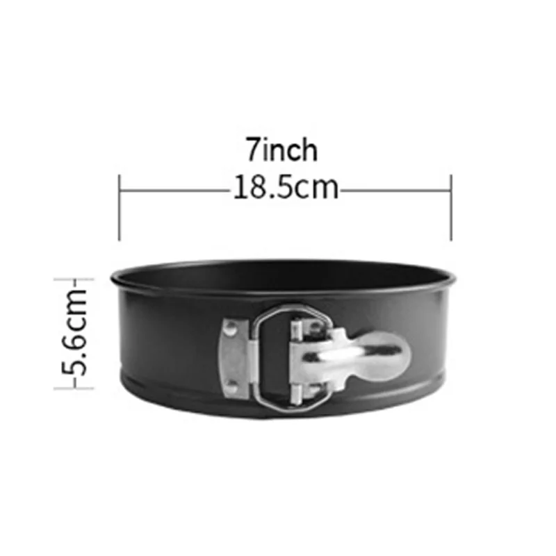 7inch Black 4/7/9/10 дюймов формы торт выпечки Кухонные сковороды металлическая круглая тарелка выпечки инструмент для выпечки тортов круглая форма для выпечки формы для выпечки Перевозка груза падения - Цвет: 7inch Black