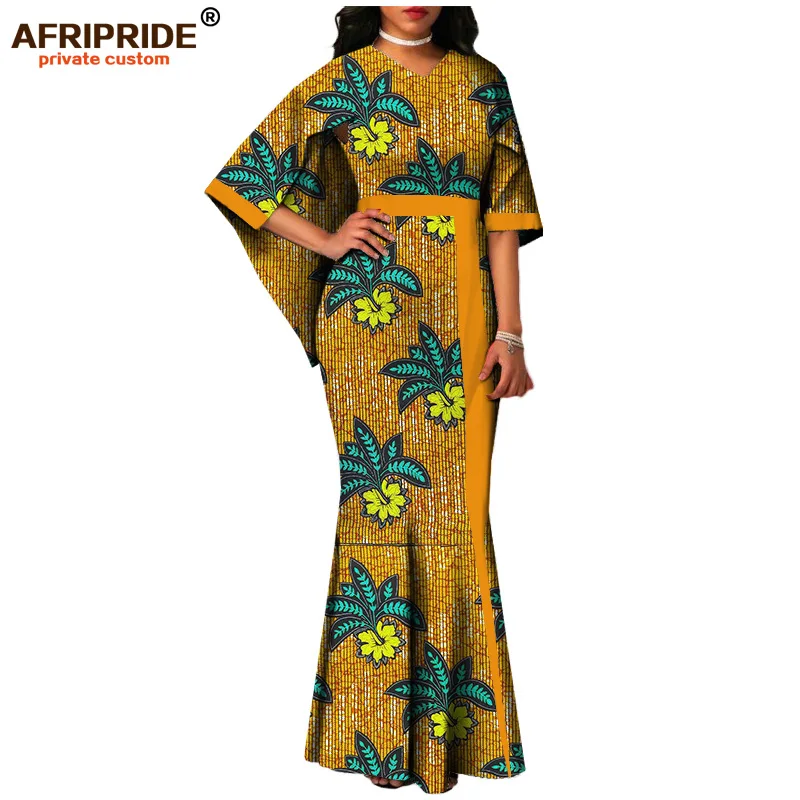 Африканские платья с принтом Анкары для женщин AFRIPRIDE индивидуальное