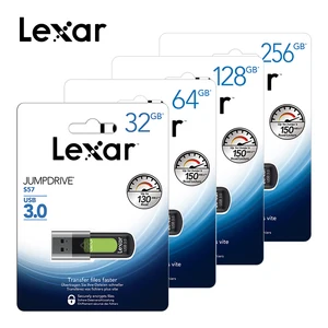 Оригинал! Карта памяти Lexar USB 3,0, 256 ГБ, 128 ГБ, 64 ГБ, 32 ГБ, USB флэш-накопитель 150 МБс., U-диск Jumpdrive S57 для ПК