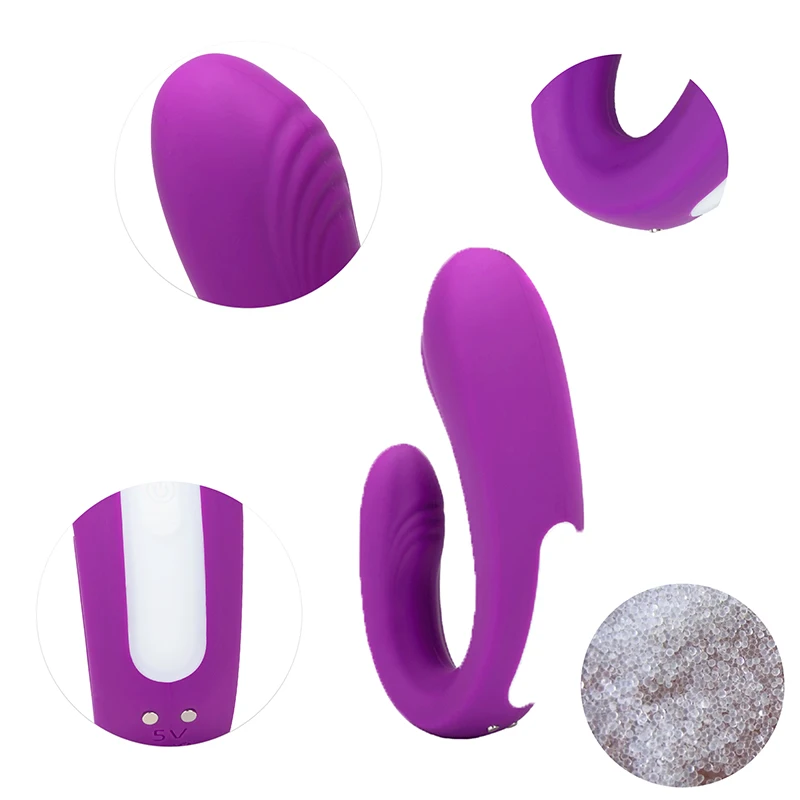 Клитор Вибратор Секс игрушка пара игрушки резонансный Прозрачный Пенис