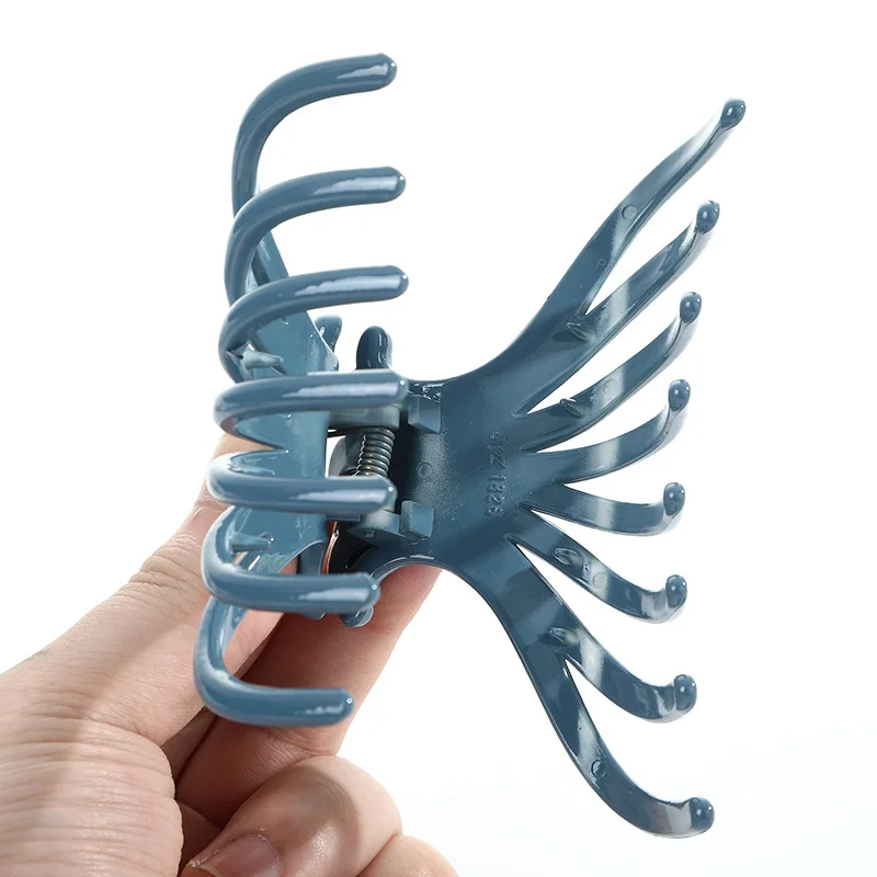 Пластиковые заколки для волос женские красочные зажимы с отверстиями