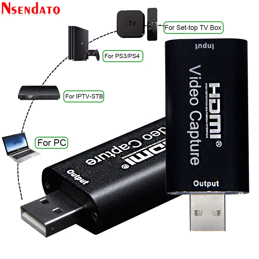 Камера 4K Mini USB 2 0 HDMI видео захвата запись карты Box адаптер для PS4 игра видеокамера DVD