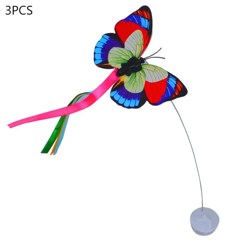 

2022 New 3Pcs Electric Flutter Rotating Butterfly Refills Cat Teaser Toy Replacement Part