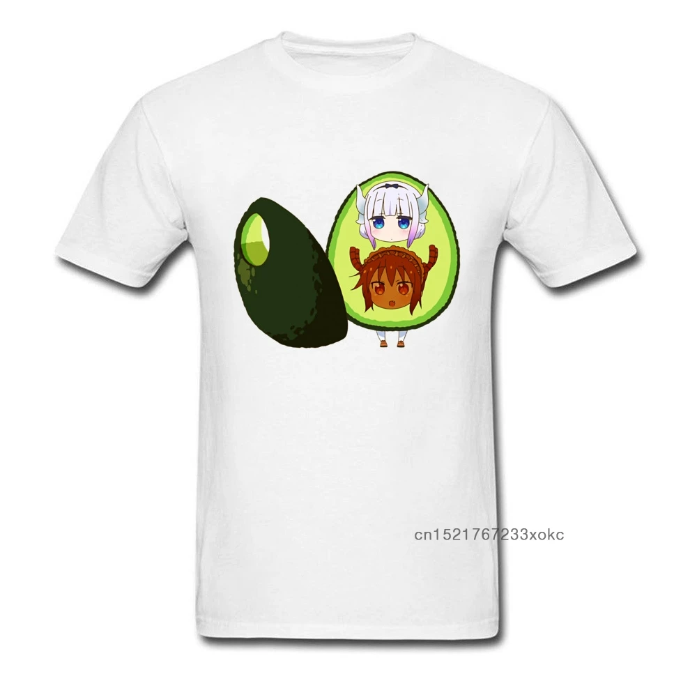 Забавная футболка с рисунком аниме авокадо фруктовый принт Мужская Повседневная