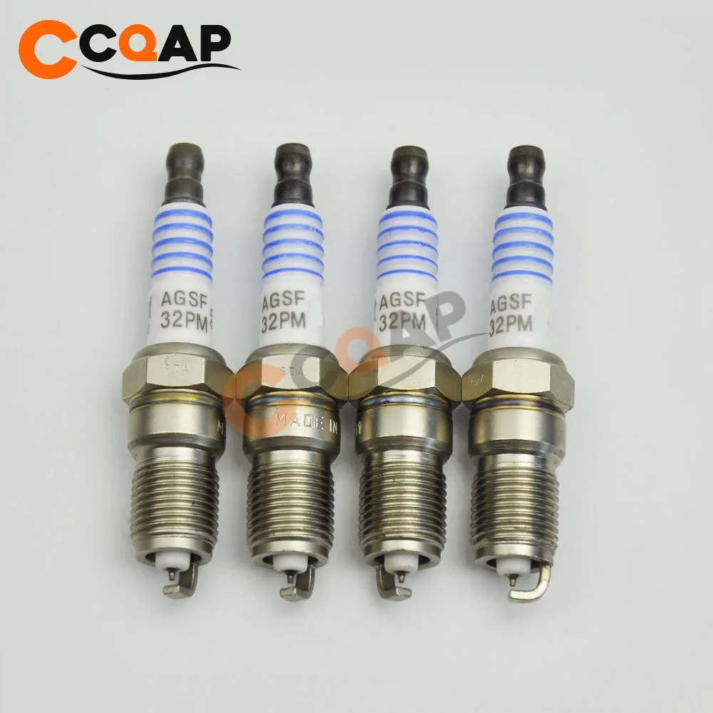 4x Platinum Свеча зажигания SP 493 AGSF32PM для Ford F 150 Lincoln Panoz Cadillac Mazada Mercury 4.6L 5.4L V8 SP493|Свечи и