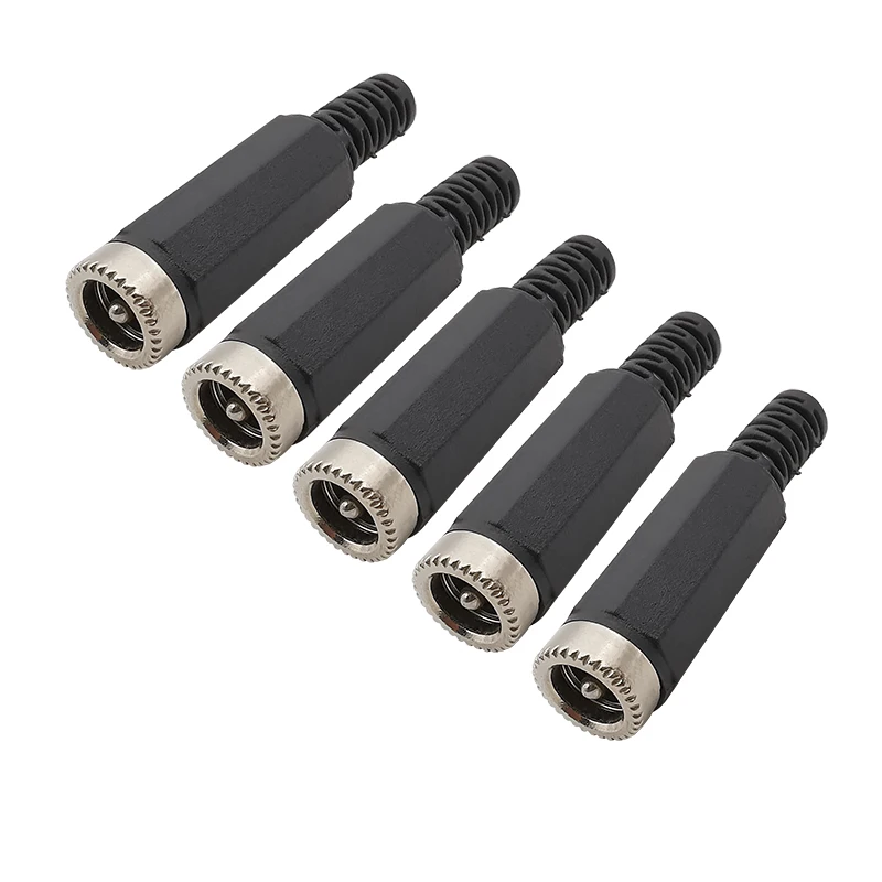 

5/10Pcs 5.5 x 2.1mm DC Power Female Socket Welding DC Plug Jack 5.5*2.1mm Soldered Barrel Connector for DIY Projects