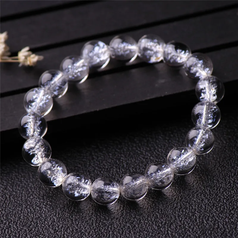 

Натуральный гималайский Камень, Хрустальный Браслет для женщин и мужчин, подарок на удачу, исцеление, круглые бусины, драгоценный камень юв...