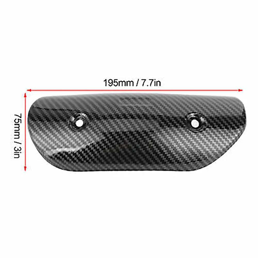 С винтами теплозащитная труба черная крышка из углеродного волокна защита от