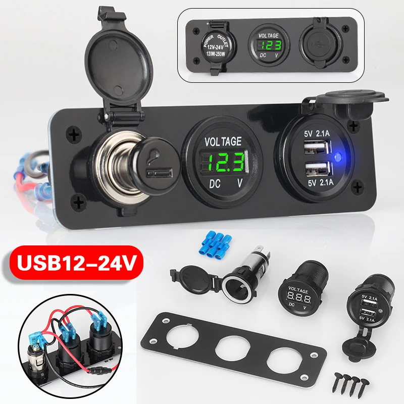 

1 шт., автомобильное зарядное устройство для телефона, 12 В, 24 В