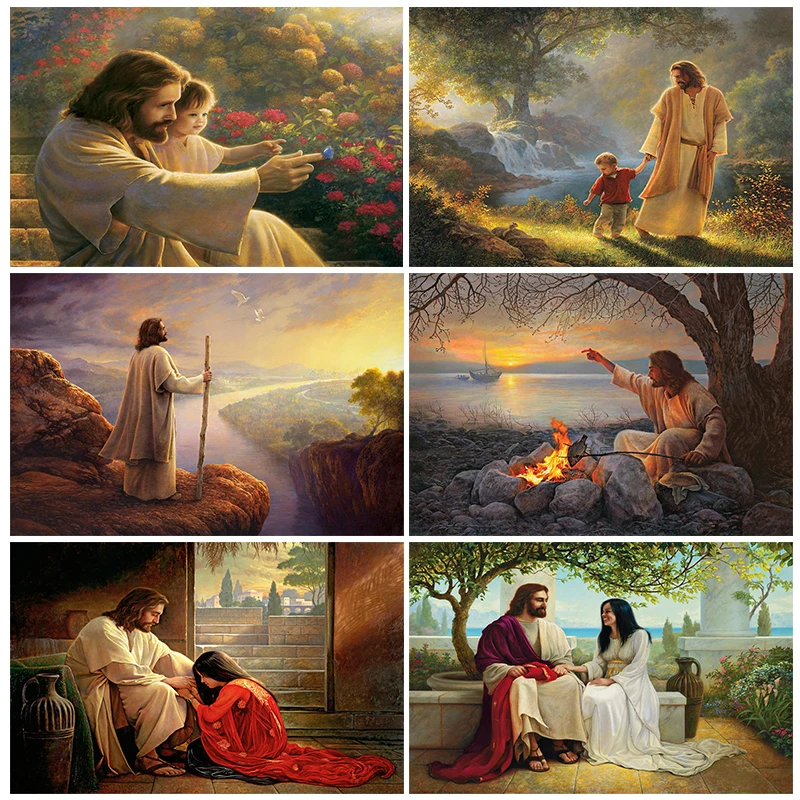 Алмазная картина 5D сделай сам религиозный пейзаж полная квадратная/круглая