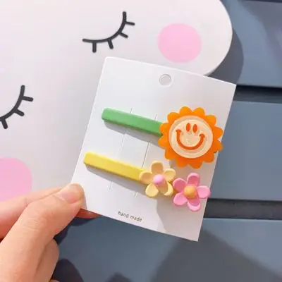 2 шт. модные женские заколки для волос конфетных цветов мини в форме фруктов