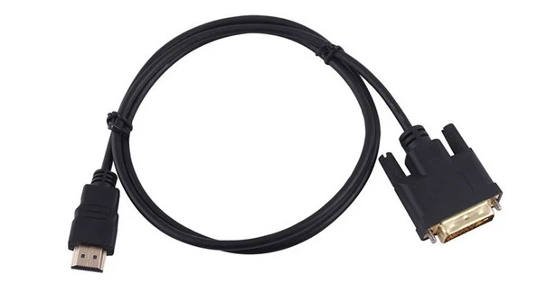 100 шт. 3FT 1M 2M HDMI совместим с DVI D 24 + 1 Pin адаптер позолоченный кабель Папа папа для 1080P