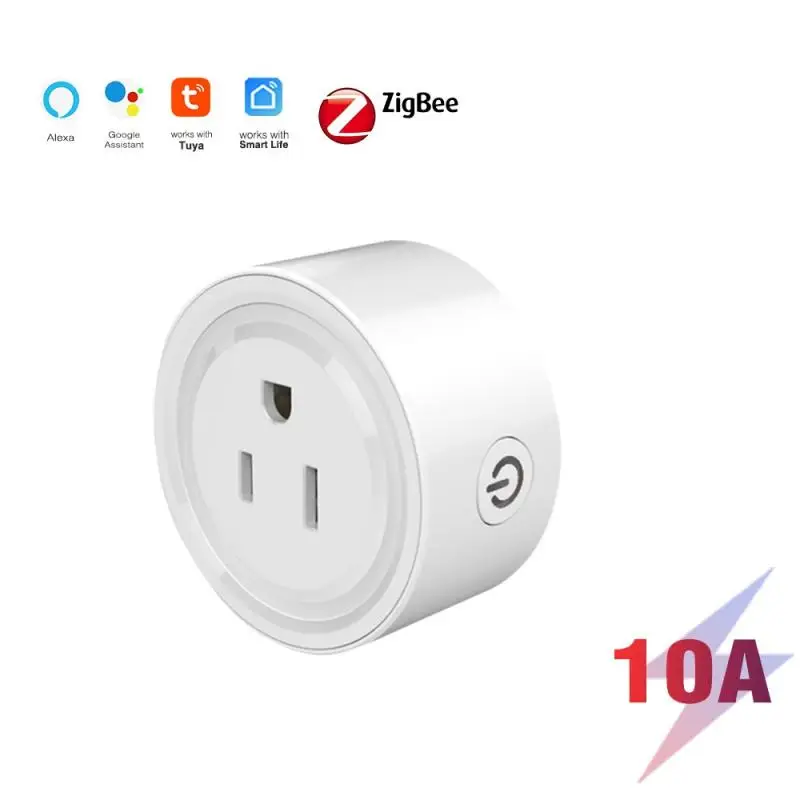 

WiFi Socket 10A US Plug Timing Life APP Remote Control Smart Socket Work With Alexa Google Home