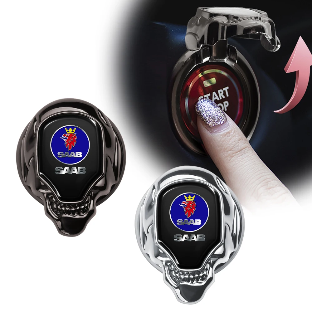 

Car Engine Start Stop Button Protection Cover Sticker Auto Accessories For SAAB 9-3 9-5 93 9000 900 9-7 600 99 9-X 97X Turbo X