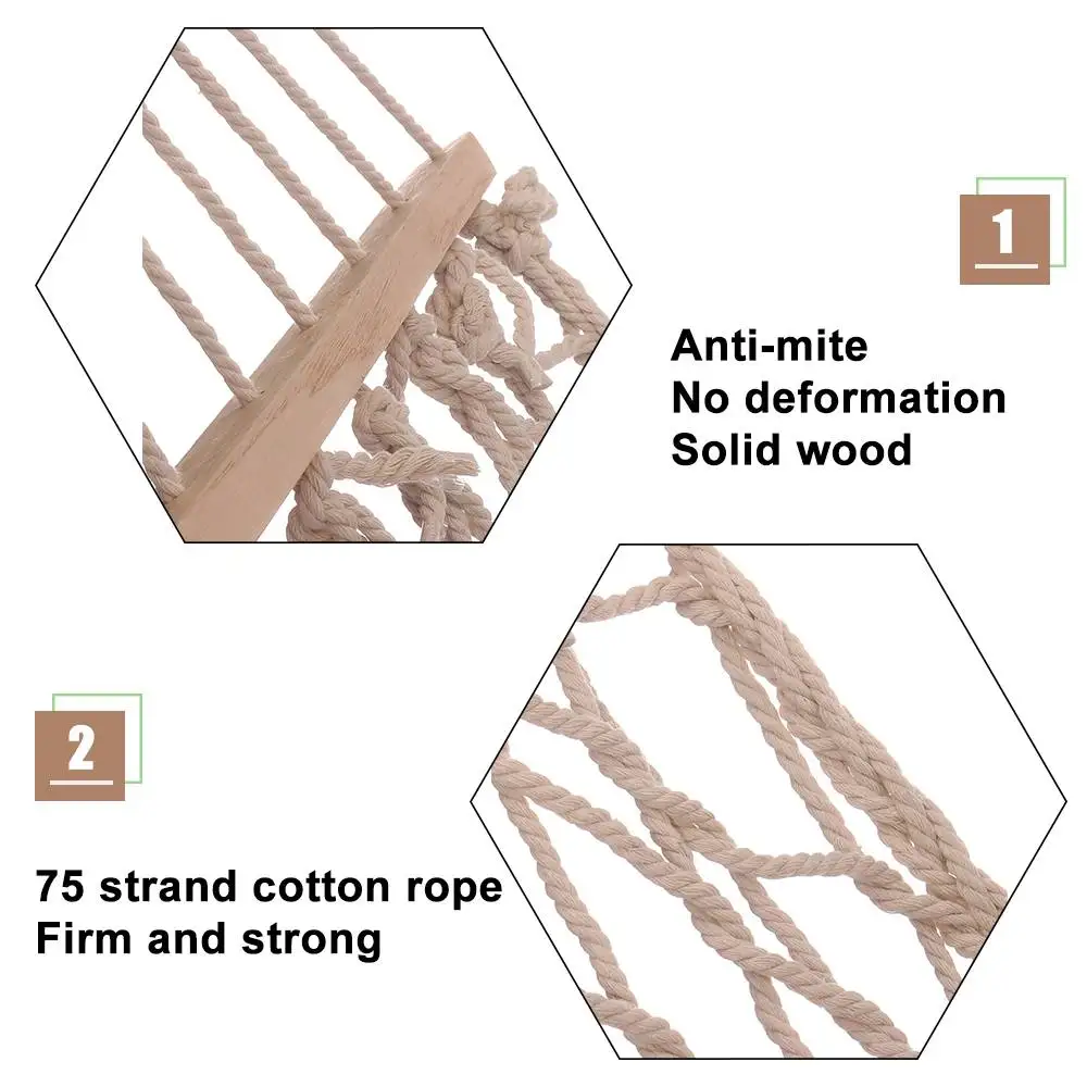 

Portable Hammock Outdoor Hammock Garden Sports Home Travel Camping Swing Canvas Stripe Hang Bed Hammock 200x80cm