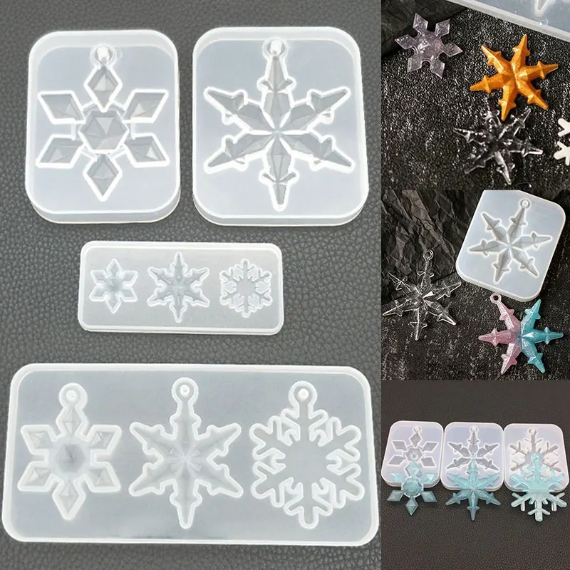 

Christmas Snowflake Pattern Silicone Mold Chocolate Cake Mold Baking Non-stick And Heat-resistant Kitchen Handmade Tools Diy Toy