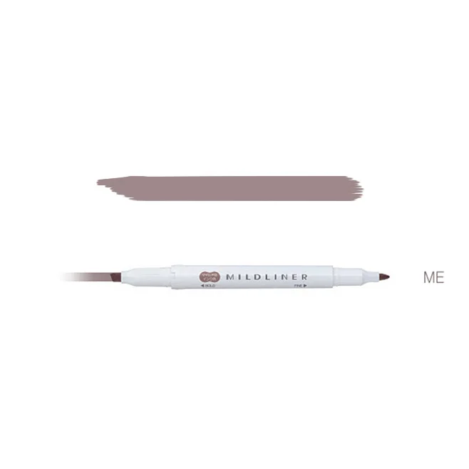 Zebra Mildliner хайлайтер двойной лайнер маркер ручка японский мягкий лайнер маркер ручка - Цвет: ME